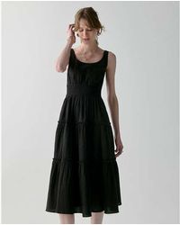 Kate Spade - Kate Spade Tiered Midi Dress - Lyst