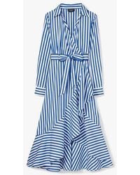 Kate Spade - Julia Stripe Wrap Dress - Lyst