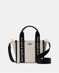 Kate Spade - Kip Canvas Mini Tote, Natural - Lyst