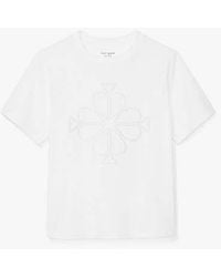 Kate Spade - Embroidered Spade Flower Logo Tee - Lyst
