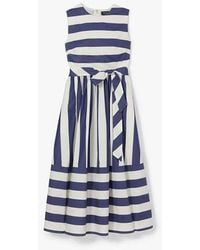 Kate Spade - Awning Stripe Tie-Waist Dress - Lyst