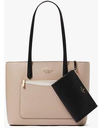 Kate Spade - Staci Colorblock Leather Large Tote Set, Warm - Lyst