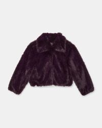 Kate Spade Outlet - Faux Fur Jacket - Lyst