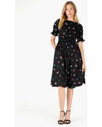 Kate Spade - Chinoiserie Buds Puff-Sleeve Blaire Dress - Lyst