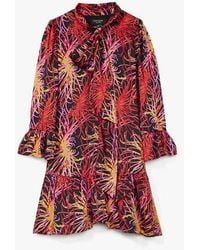 Kate Spade - Winter Chrysanthemum Tie-Neck Dress - Lyst