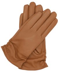 Kazar - Braune Handschuhe Aus Leder Mit Elegantem Finish - Lyst