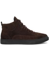 Kazar - Braune Sneakers Aus Wildleder Mit Reißverschluss Und Schnürung - Lyst