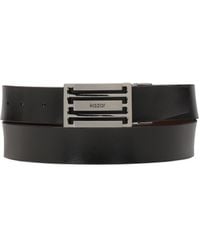 Kazar - Cinturón De Cuero De Doble Cara Con Hebilla Grande - Lyst