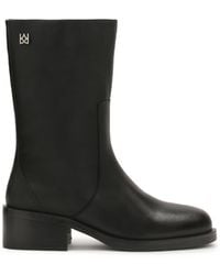 Kazar - Stiefel Aus Leder Mit Weitem Schaft Zum Hineinschlüpfen - Lyst