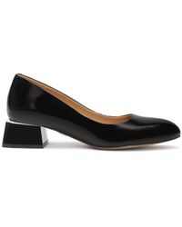Kazar - Escarpins En Cuir Verni À Talon Bas Et Large - Lyst