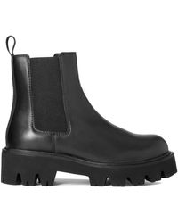 Kazar - Bottines Plates Noires Pour - Lyst