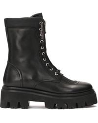 Kazar - Schwarze Stiefel Mit Hohem Schaft Und Kleeblatt-Sohle - Lyst
