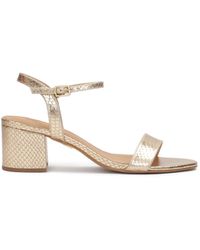 Kazar - Goldene Sandalen Mit Niedrigen Absätzen - Lyst