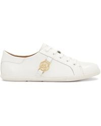 Kazar - Weiße Turnschuhe Aus Leder Mit Monogramm - Lyst
