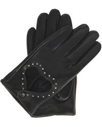 Kazar - Schwarze Touchscreen-Handschuhe Mit Ausgeschnittenem Herz - Lyst