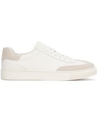Kazar - Herren Sneakers Aus Weißem Leder Mit Grauen Wildleder-Akzenten - Lyst