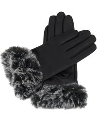 Kazar - Leren Handschoenen Met Synthetisch Bont - Lyst