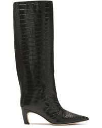 Kazar - Bottes En Cuir Gaufré À Motif Crocodile À La Mode - Lyst
