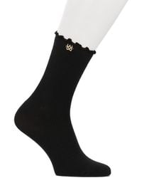 Kazar - Schwarze, Mit Einem Monogramm Verzierte Socken - Lyst
