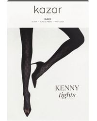 Kazar - Zwarte Panty Met Patroon 60 Den - Lyst