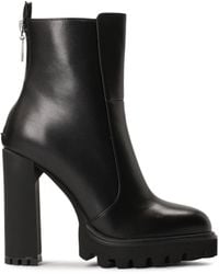 Kazar - Bottines En Cuir Avec Talon Haut Et Fermeture Éclair À L&#039;Arrière De La Tige - Lyst