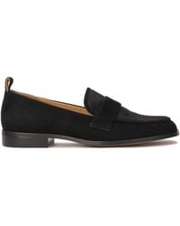 Kazar - Schwarze Slipper Aus Wildleder Und Leder Mit Borsten - Lyst