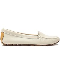 Kazar - Mokassins Aus Leder Mit Kontrastierendem Einsatz An Der Ferse - Lyst