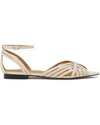 Kazar - Sandales Plates En Cuir Avec Nez Allongé - Lyst