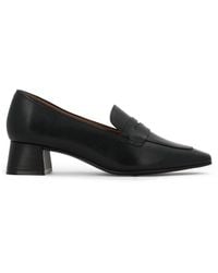 Kazar - Escarpins Noirs À Large Talon Bas - Lyst