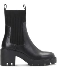 Kazar - Bottines Plates Noires Pour - Lyst