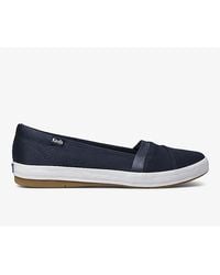 Keds Womens Breeze Washed Fashion Sneaker Peacoat Navy