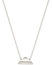 Kendra Scott - Folds Of Honor 14k White Gold Pendant Necklace - Lyst