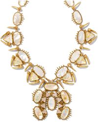 Kendra Scott - Odessa Vintage Gold Statement Necklace - Lyst