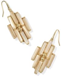 Kendra Scott - Ember Vintage Gold Drop Earrings Natural Mother-of-pearl | Mother Of Pearl - Lyst
