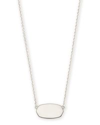 Kendra Scott - Elisa Pendant Necklace In Sterling Silver | Metal - Lyst