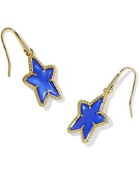 Kendra Scott - Ada Gold Star Small Drop Earrings - Lyst