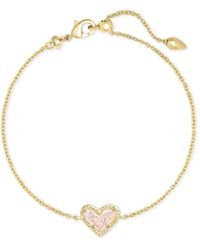 Kendra Scott - Ari Heart Gold Chain Bracelet - Lyst