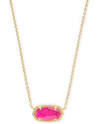 Kendra Scott Elisa Pendant Necklace - Pink