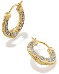 Kendra Scott - Noble 14k Yellow Gold Huggie Earrings - Lyst