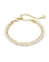 Kendra Scott - Lolo Gold Multi Strand Bracelet - Lyst
