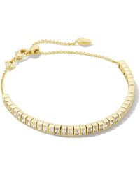 Kendra Scott - Gracie Gold Tennis Delicate Chain Bracelet - Lyst