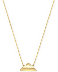 Kendra Scott - Folds Of Honor 14k Gold Pendant Necklace - Lyst