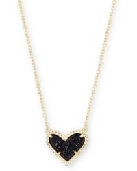 Kendra Scott - Ari Heart Gold Pendant Necklace - Lyst
