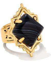 Kendra Scott - Cass Vintage Gold Cocktail Ring - Lyst