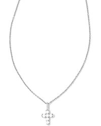 Kendra Scott - 14k White Gold Cross Pendant Necklace - Lyst