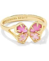 Kendra Scott - Mae Gold Butterfly Cocktail Ring - Lyst