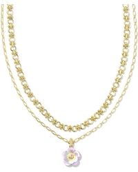 Kendra Scott - Deliah Gold Multi Strand Necklace - Lyst