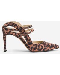 Kenneth Cole | Riley 85 Animal Print Strappy Open-back Heel In Natural