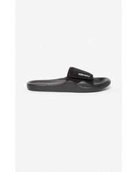 KENZO Mules Logo - Noir