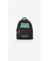 KENZO Mini-Canvas-Rucksack 'Tiger' - Schwarz